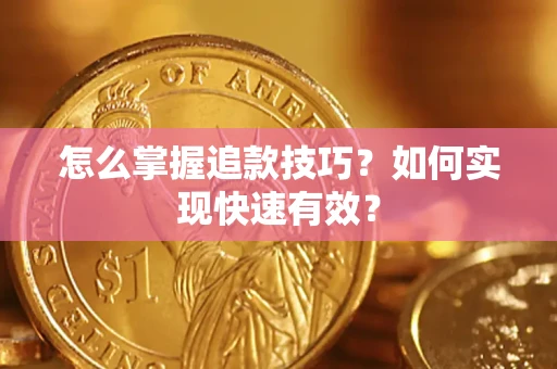 武汉怎么掌握追款技巧？如何实现快速有效？