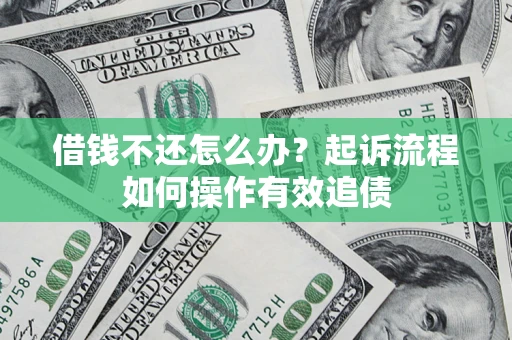 武汉借钱不还怎么办？起诉流程如何操作有效追债