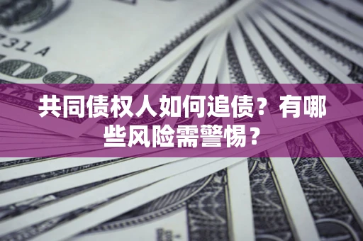 武汉共同债权人如何追债？有哪些风险需警惕？